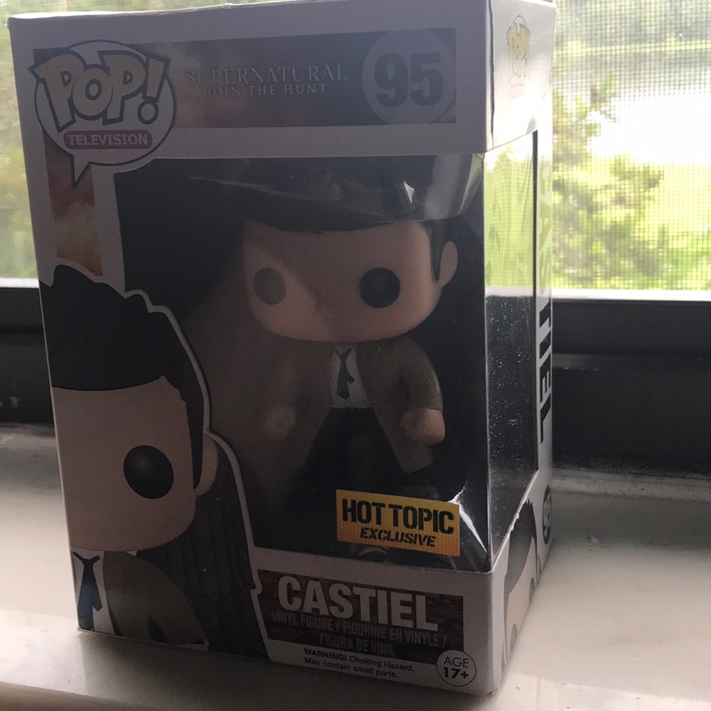 Winged Castiel Hot Topic exclusive and Dean Funko